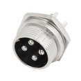 thumbnail image 2 of Unique Bargains 16mm Thread 4 Pin Male CB Radio MIC Microphone Adapter Connector, 2 of 2