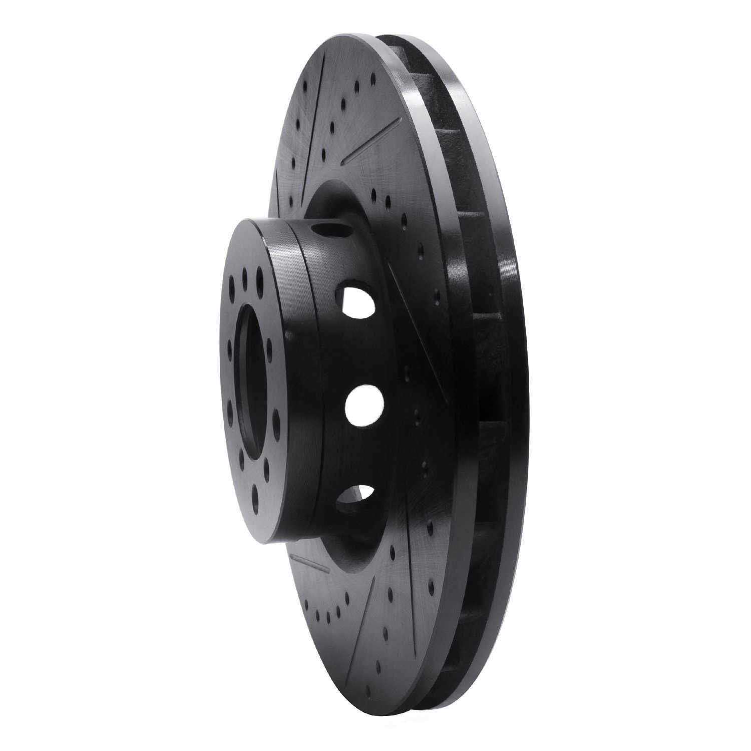 Dynamic Friction Company 633-31057D DFC Brake Rotor - Drilled And Slotted - Black
