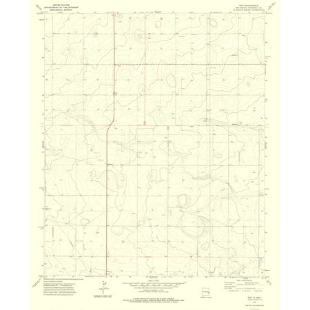 Pep New Mexico Quad - USGS 1972 - 23 x 28.39 (Best Trees For New Mexico)
