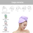 thumbnail image 4 of Gorro de toalla para el cabello, gorro grueso de secado rápido para mujeres, turbante absorbente de secado rápido para el cabello, 4 of 5