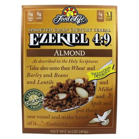 FOOD FOR LIFE, EZEKIEL 4:9, ALMOND SPROUTED WHOLE GRAIN CEREAL