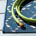 thumbnail image 3 of SAFAVIEH Courtyard Galena Geometric Indoor/Outdoor Area Rug, Navy/Ivory, 6'7" x 6'7" Square, 3 of 8