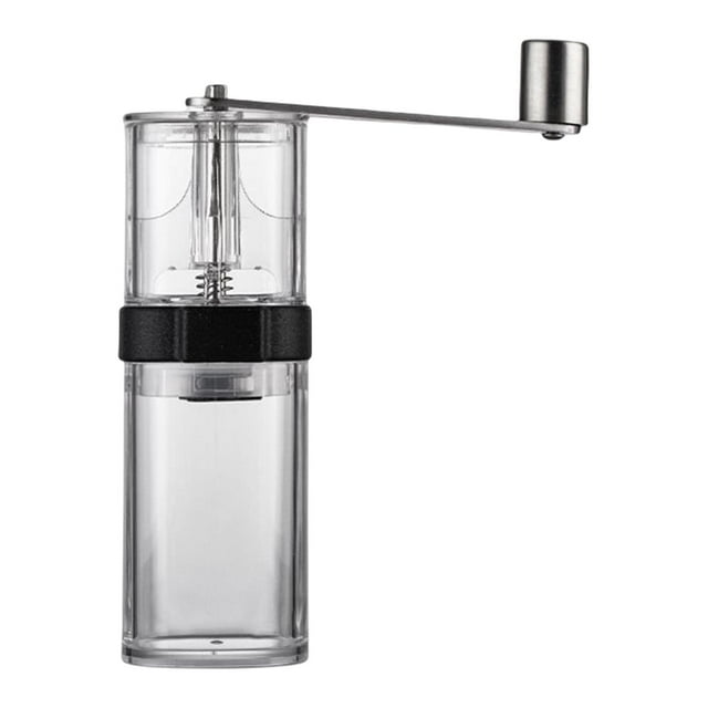 GUOOL Moulin Manuel en Céramique pour Grains de Café, Meule Manuelle pour Voyage, transparent