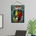 thumbnail image 3 of Arte colgante de pared ornamentos decoración de pared valla de jardín decoración de la habitación para hogar para pájaros 2 pájaro G, 3 of 9