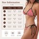 thumbnail image 5 of Balery Red Hibiscus Flower Pijama Estampado Bikini de Dos Piezas para Mujer - Conjunto de Bikini Ajustable Sexy y Cómodo para Playa, 5 of 6
