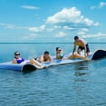 thumbnail image 1 of Costway 3-Layer Floating Water Pad 12' x 6' Floating Oasis Foam Mat Blue, 1 of 9