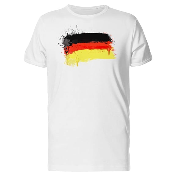 Brush Painted Germany Flag T-Shirt Men -Image by Shutterstock, Male Medium