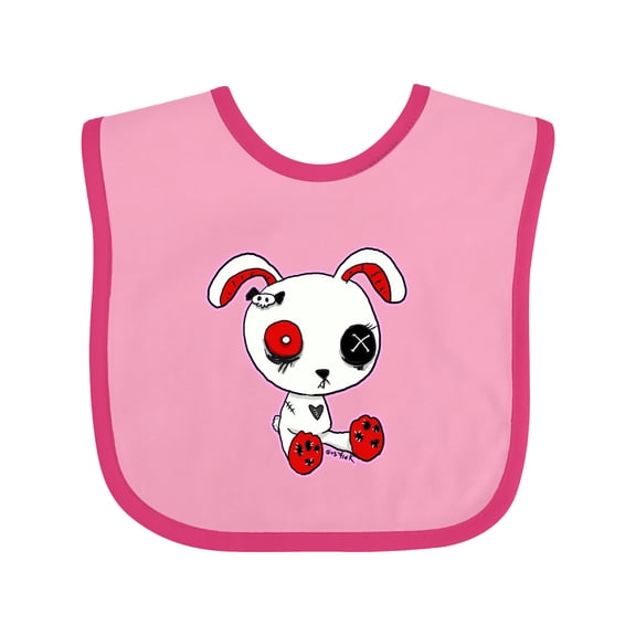 Inktastic Goth Bunny Boys or Girls Baby Bib