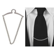Men Tie Chain Brooch Necktie Tie Chain Button Attachment Classic Tie Clips for Business Engagement Party, Suit Shirt Jewelry,
