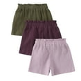 thumbnail image 3 of Utlike Girls Summer Outfit 3 Piece Set Casual Comfortable Elastic Waist Shorts And Top Toddler Play Clothes For Daily Wear Girl Athletic Sets Size 9 Years-10 Years, 3 of 5