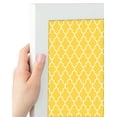 thumbnail image 4 of PinPix 24x24 Custom Cork Bulletin Board Quatrefoil Yellow Poster Board Has a Fabric Style Canvas Finish, Framed in Quatrefoil Yellow, by ArtToFrames (PinPix-279), 4 of 6