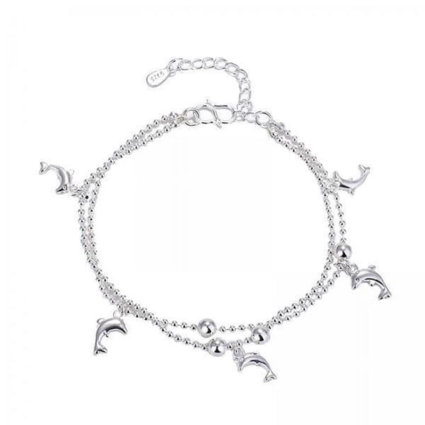 Pulsera Tobillera,Pulsera de cadena elegante y elegante,joyería única,Pulseras accesorios regalos pie joyas fiesta,Tobillera elegante para fiesta casual,playa,aniversario,Pulsera con