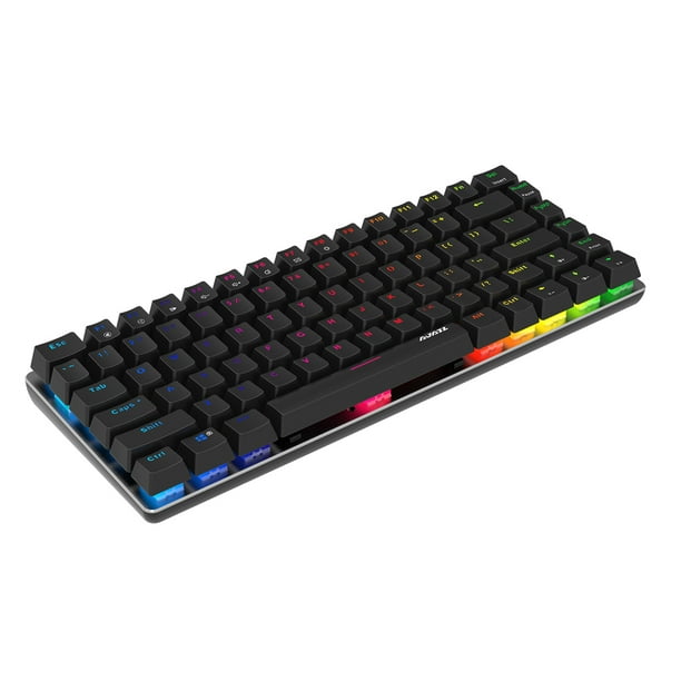 Sidaley Teclado de trabajo mecánico de plástico para computadora AK33 diseñado para Windows 7/8/10 Office 82 Keys Keypad Laptop Supplies Juegos de teclado y mouse para computadora No.15