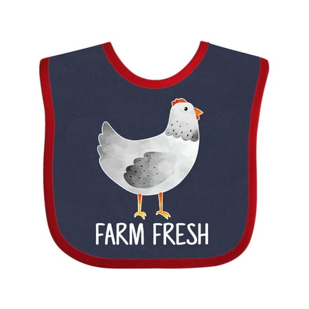 

Inktastic Farming Chicken Farm Fresh Gift Baby Boy or Baby Girl Bib