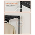 thumbnail image 6 of Clothes Rack, Portable Closet, 80.7 Inch Extra Large Capacity Wardrobe Closet, Clothes Storage Organizer with Shelves and 5 Hanging Rods, Easy to Assembly,, 6 of 7