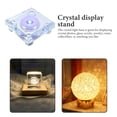 thumbnail image 3 of GOOHOCHY 1Pack Transparent Crystal Light Base for Home Decoration and Displaying Collectibles 8X3In, 3 of 8