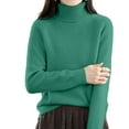 thumbnail image 5 of Gkeoshab Sweater Dress Women's Classic-Fit Lightweight Long-Sleeve Turtleneck Sweater Mint Green XXL, 5 of 6