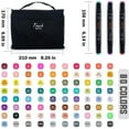 thumbnail image 2 of wqlpp-80 Colors Alcohol Markers Dual Tips Permanent Art Markers Pen for Kids & Adult, Alcohol-Based Highlighter Pen Sketch Markers for Painting, Coloring, Sketching and Drawing.（black), 2 of 4