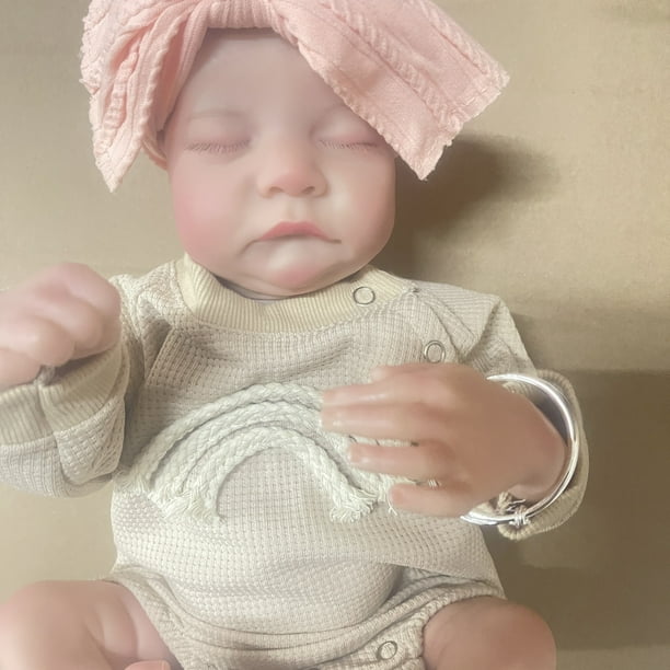 18inch/45.72cm Muñeca Reborn, Muñecas Realistas, Cuerpo Suave 100% Hecho A Mano Con Piel 3D Con Venas Visibles, Regalo De Muñeca De Arte Coleccionable