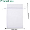 thumbnail image 2 of 100Pcs Organza Bags,Organza Gift Bags,Sheer Organza Bags,Drawstring Pouches,Transparent mesh,with Drawstring Candy Net,Suitable for Christmas wedding party gift bags(7x9cm), 2 of 6