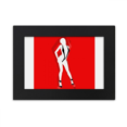 thumbnail image 1 of Stand de belleza mujer bikini Marco de Fotos de escritorio imagen Arte Negro Pintura 5x7 pulgadas, 1 of 4