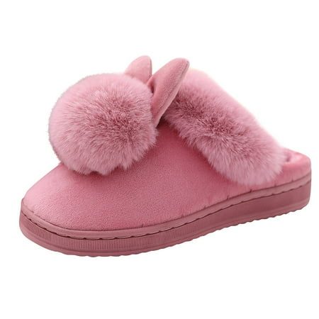 

Women s Indoor Winter Home Rabbit Comfort Shoe Furry Ears Footwear Slippers Soft Women s Slipper Slipper Women Size 5 Womens Spa Slippers with Arch Support Dinosaur Slippers for Women Slippers Womens