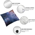 thumbnail image 6 of Pillow Cover with Starry Sky Galaxy Theme Star Series Outer Space Universe Magical Art Cloud Astronomy Decoration Sofa Cushion  1 set of 2, various sizes, 6 of 7