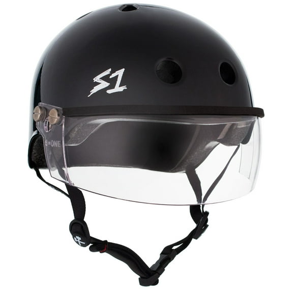 S1 Lifer Visor Helmet - Black Gloss