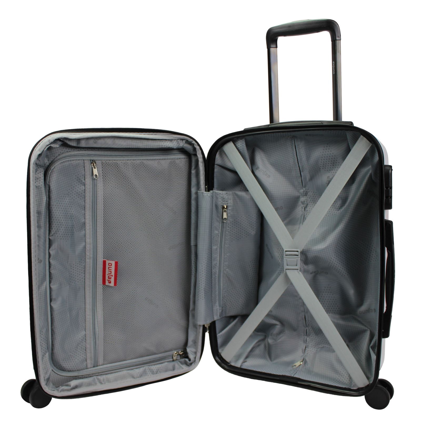 World Traveler Dejuno Pink Marble 3-Piece Expandable Spinner Luggage Set