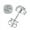 White 0.5CT, variant on Moissanite Hypoallergenic Studs Earrings 925 Sterling Silver White Gold Plated 0.5-1 Carat Lab Created Diamond Earrings for Women Men Jewelry Gifts
