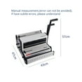 thumbnail image 5 of WW2018 Anneau en Fer (3: 1) et Anneau en Fer (2: 1) Grande Machine à Reliure Multifonction pour Plancher 2 en 1 Machine à Reliure de Bureau pour Bureau, 5 of 5