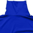 thumbnail image 5 of XFLWAM Women's Ribbed Knit Turtle Neck Lettuce Trim Thumb Hole Long Sleeve Bodysuit Leotard Top Blue XL, 5 of 6