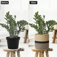 thumbnail image 4 of Rope Woven Plant Basket 10inch Jute Plant Basket for Plant Pots Indoor Flower Pot Covers Decorative Round Tree Planter Basket Modern Closet Storage Bin for Home Decor, 4 of 7