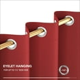 thumbnail image 5 of ZOPZO Blackout Curtains Thermal Insulated Window Drapes for Bedroom Living Room 42x90 inch True Red, 5 of 7