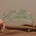thumbnail image 2 of Yoyauz Lady Golden Crown Wheat Ears Crystal Princess Crown Crystal Queen Crown Wedding, Bridal Hair Ornament Birthday Ball, Beauty Pageant Party Rite of Passage, Photo Props, 2 of 9
