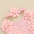 thumbnail image 6 of Coerni Baby Girl Summer Romper Set Lace Skirt Dress Headband Outfits Sleeveless Flower Bow New Born Clothes Suit, 6 of 7