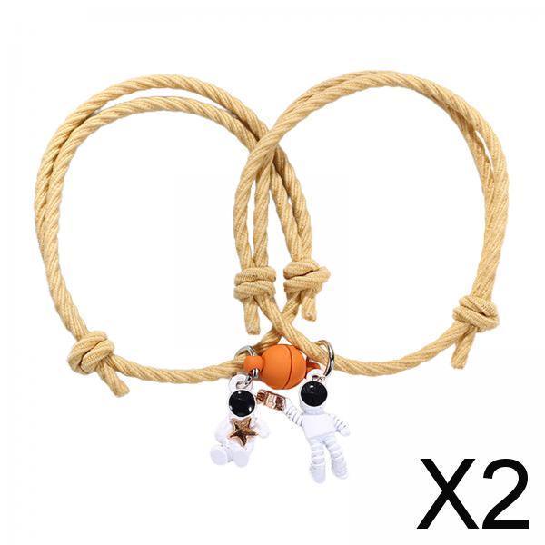 Conjunto de Pulseras Magnéticas Salvador para Parejas Regalo Romántico 2 Piezas