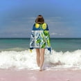 thumbnail image 6 of PHYHOO Lemon Fruits Leaves Beach Towels Oversized Microfiber Beach Towel for Adults Super Absorbent Sand Free Pool Towels for Outdoor Travel Swim Pool Camping 30x60in, 6 of 8