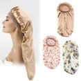 thumbnail image 6 of Long Hair Satin Nightcap for Braid and Curly Hair - Hair Care Cap for Beauty Salon Use - Long Barrel Design Accessory, 6 of 8