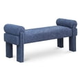 thumbnail image 1 of Meridian Furniture Stefano Navy Fabric Bench, 1 of 8