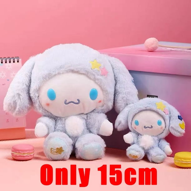 Sanrio-muñecos de peluche de dibujos animados para niños, juguetes de peluche suaves, Kawali, Kuromi, Hello Kitty, My Melody, Cinnamoroll, 2023Cinnamoroll 15cm A Fivean Toy model