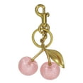 thumbnail image 1 of Llavero de Cereza Uxcell para Mujeres, Encanto de Bolsa, Accesorios Lindos de Cereza con Anillo y Clip Rosa-Dorado, 1 of 7