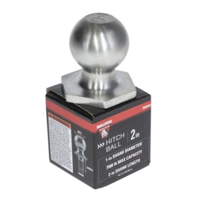 Bulldog Interlock Trailer Hitch Ball with 7,500 Pound Capacity for Automotive