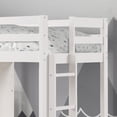 thumbnail image 2 of Furniture of America Averly Modern Solid Wood Twin Loft Bed, White, 2 of 6