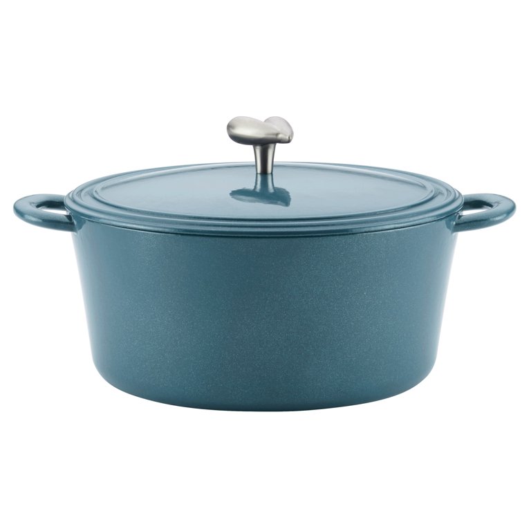 ZQBTC Enamel Cast Iron Dutch Oven Pot with Lid, 6.3"Wx12.72