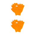 thumbnail image 3 of Jumpingount 1 par de guantes de invierno para mujer, cubierta de mano, accesorio de ropa, guante de punto cómodo con Color sólido para Naranja 2Conjunto, 3 of 6