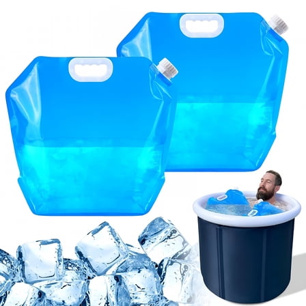 XIRQI Summer New Arrival Ice Packs for Ice Baths 2 PCS Ice Bath Bags Cold Plunges Tub Accessories At Home Applicable To Cold Water Plunges Tub For Athletes Portable Ice Barrel Cold Therapy（10L）