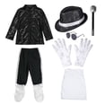 thumbnail image 5 of RFQWOVSR Kids Retro Sequin Performance Suit with Hat for Halloween and Stage Wear, 5 of 5