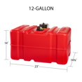 thumbnail image 4 of Tanque de almacenamiento de combustible de gasolina marina Scepter de 12 galones, 4 of 9