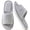 Gray, variant on CHICVOMEY Slippers for Women Cozy Soft Lightweight Slip-On House Slippers Linen Cotton House Shoes with Memory Foam for Bedroom Indoor Slippers